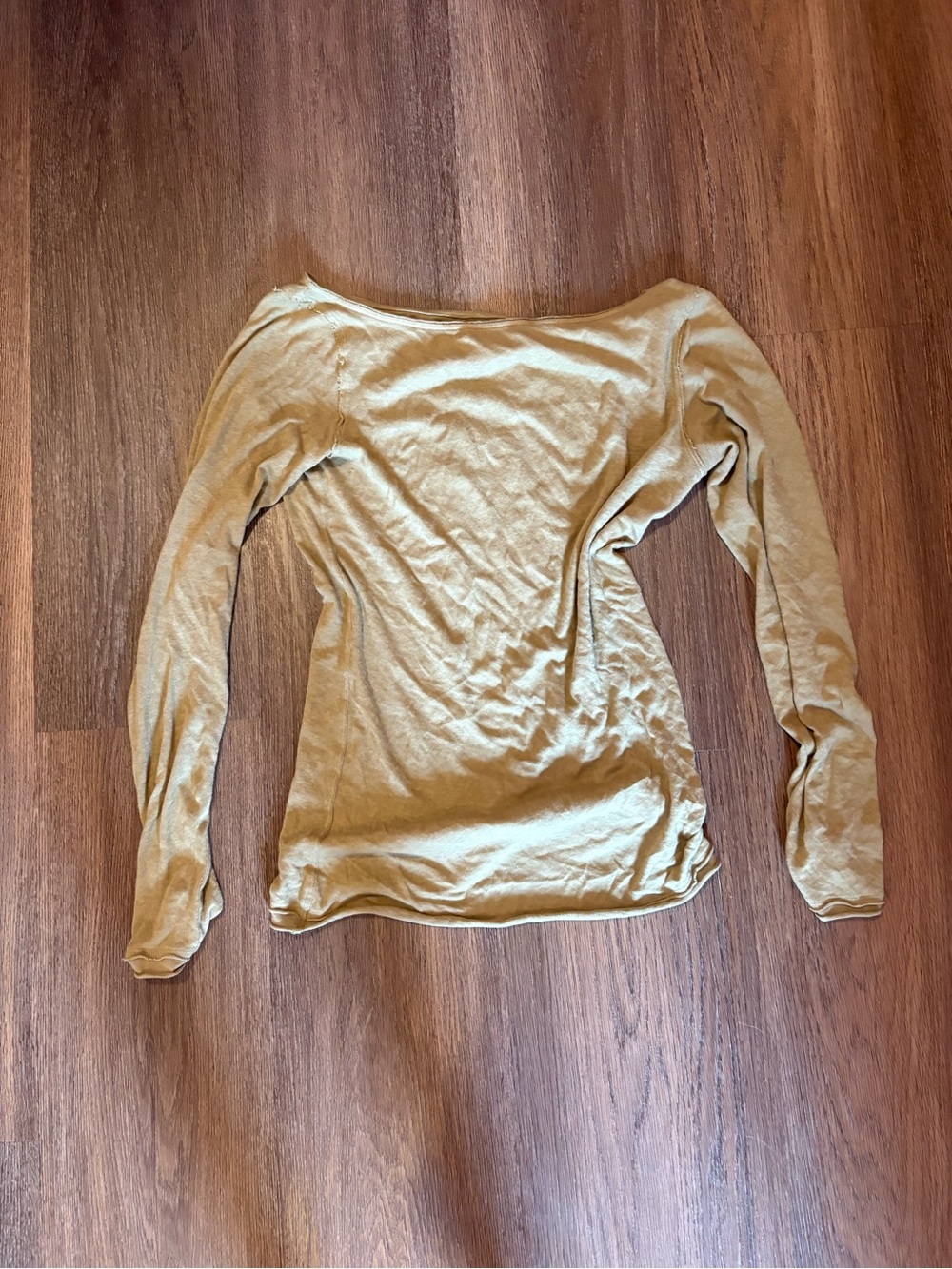 Free people Women’s Long Sleeve Boatneck Top - Olive
